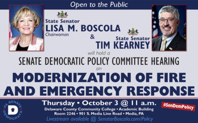 Sen. Kearney to Hold Policy Hearing on Firefighting and EMS Services