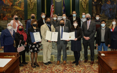 Senators Tim Kearney and Sharif Street Honor Muslim Aid Initiative’s COVID Response
