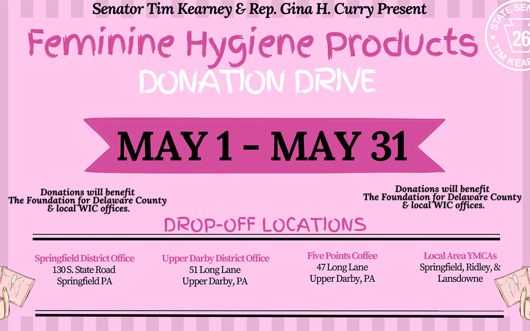 Feminine Hygiene Products Donation Drive