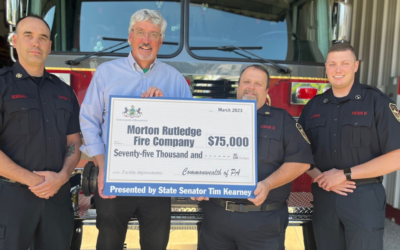 Sen. Kearney Announces $75K Grant for Morton Rutledge Fire Company