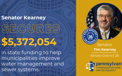 El Senador Kearney ayuda a conseguir más de 5 millones de dólares para que los municipios de Delco mejoren la gestión del agua y los sistemas de alcantarillado