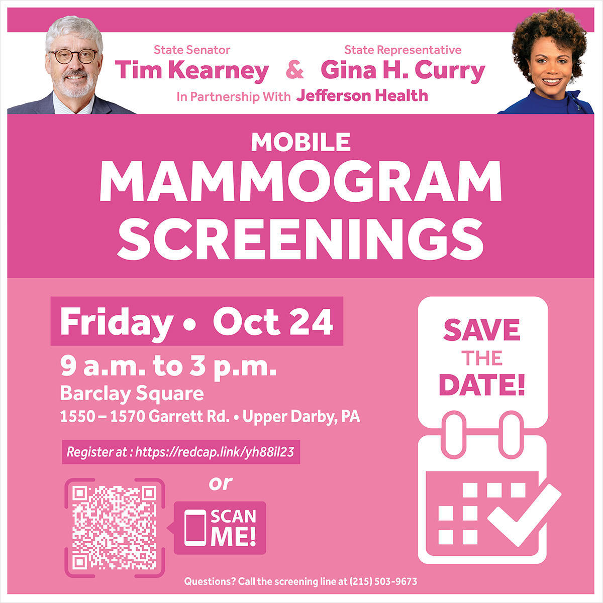 Free Mobile Mammogram Screening During Breast Cancer Awareness Month - October 24, 2025