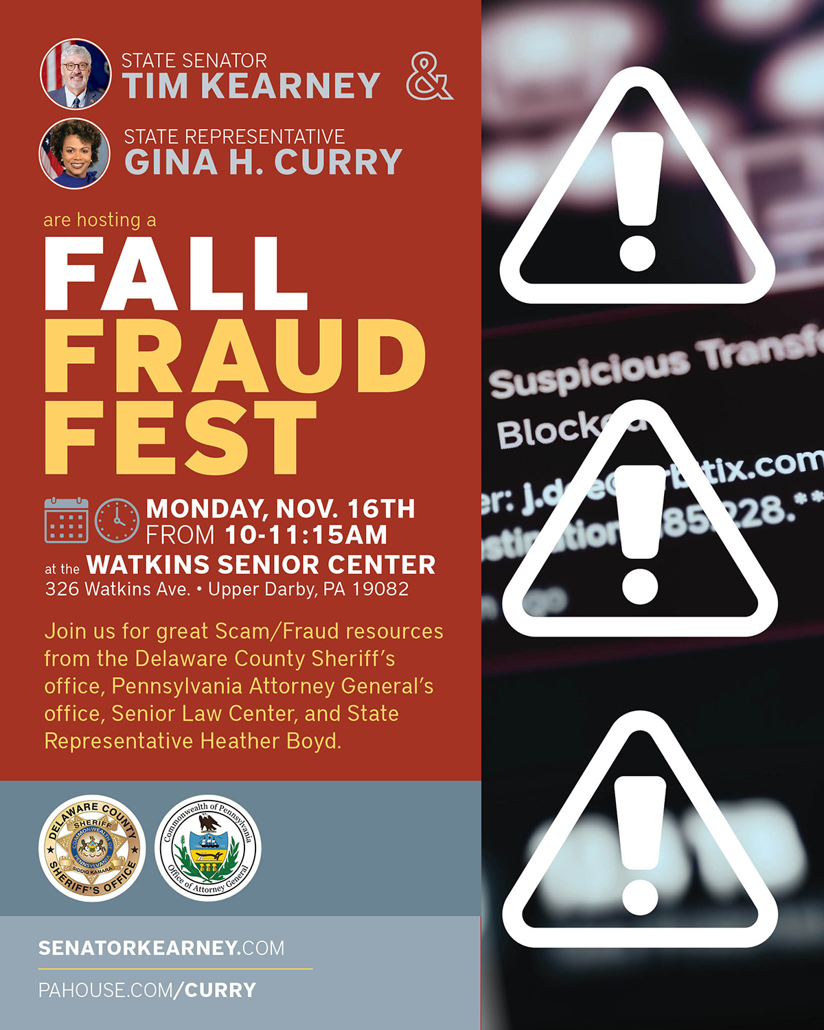 Fall Fraud Fest - November 16, 2026